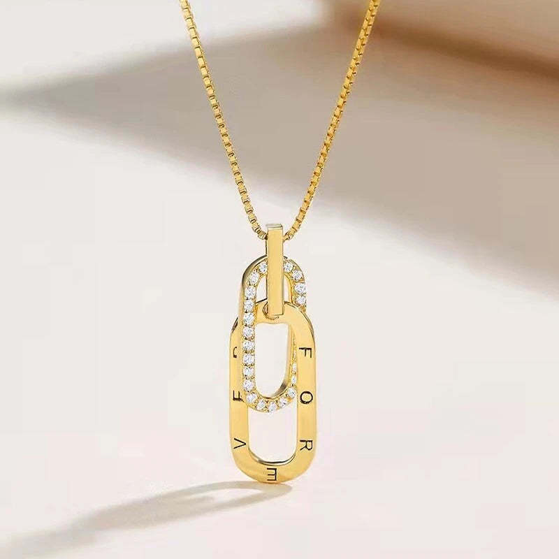 S925 Aunt Niece Forever Together Necklace