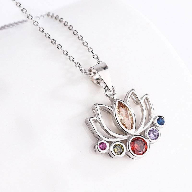 S925 2022 Free to Begin Again Lotus Necklace