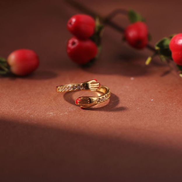 For Granddaughter - Filled It with My Love and Light Hug Ring