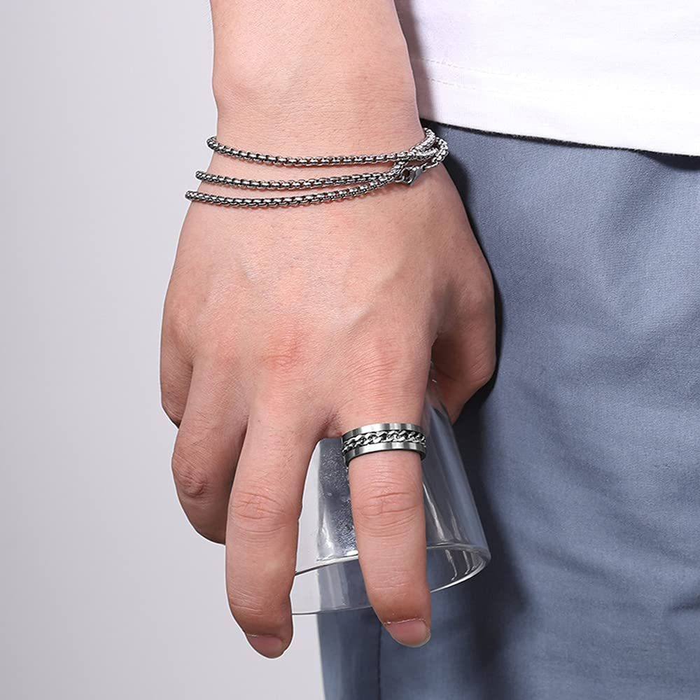 For Son - Drive Away Your Anxiety Chain Fidget Ring