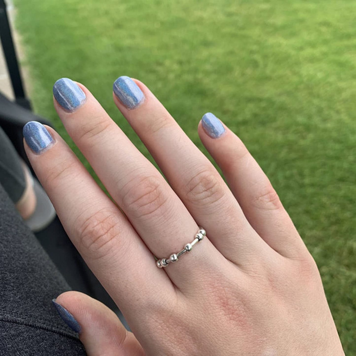 S925 Beads Fidget Ring
