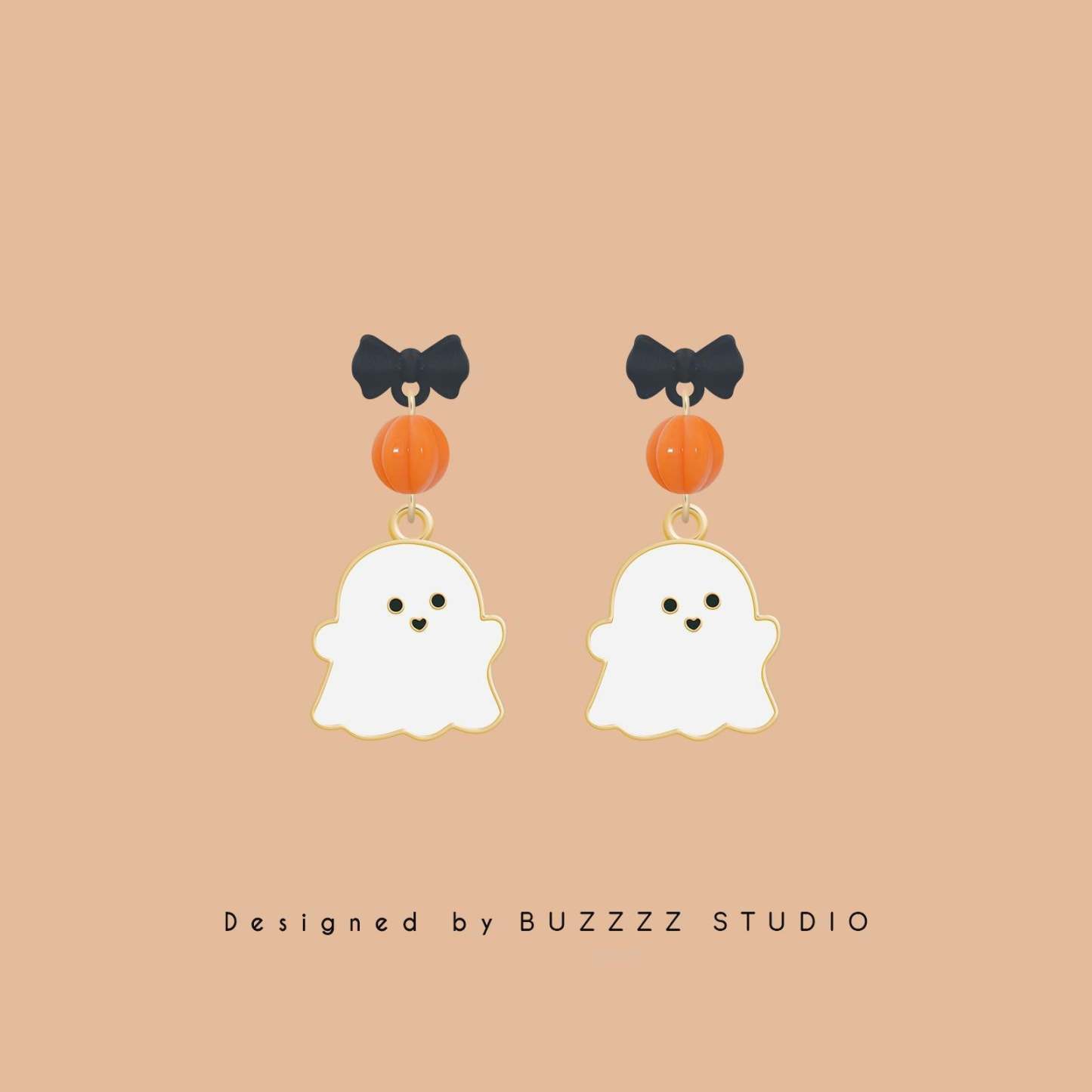 Cute White Ghost Earrings