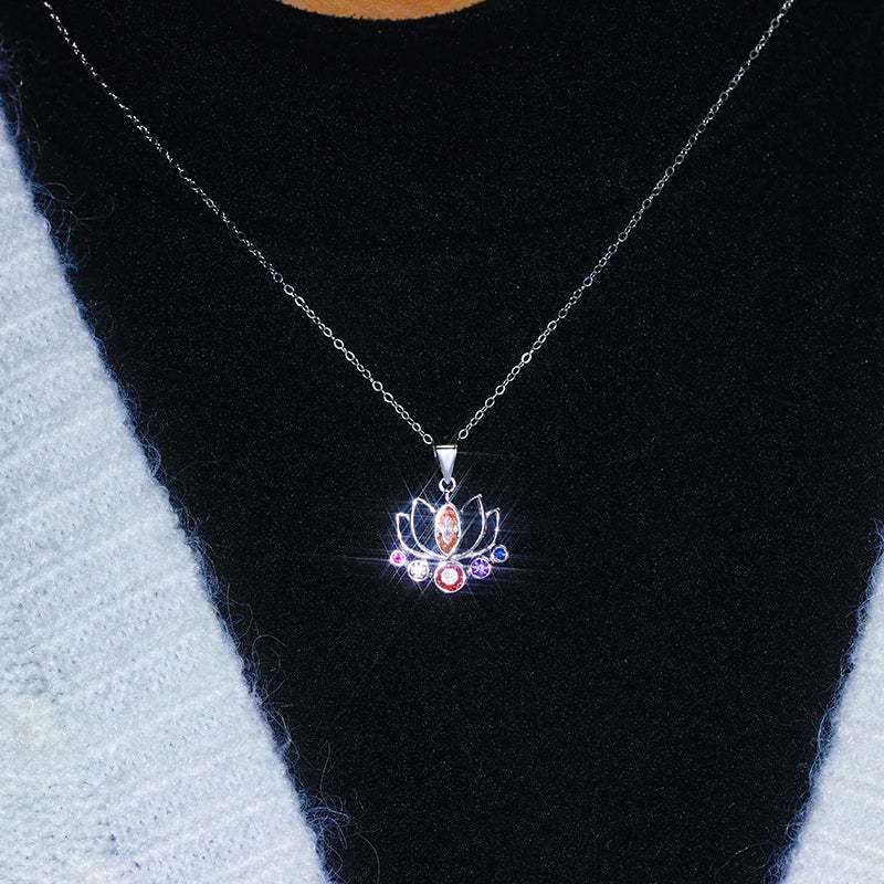 S925 2022 Free to Begin Again Lotus Necklace
