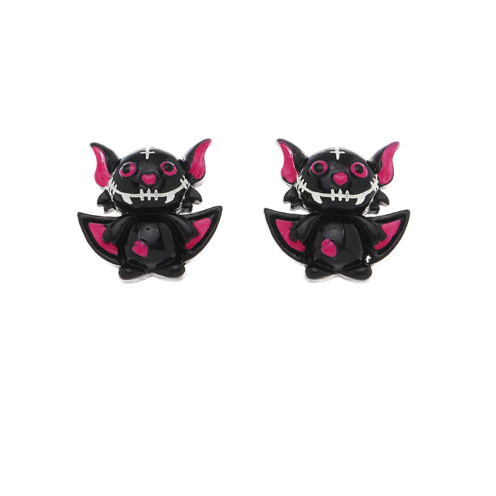 Ghost Face Pumpkin Ghost Reaper Stud Earrings