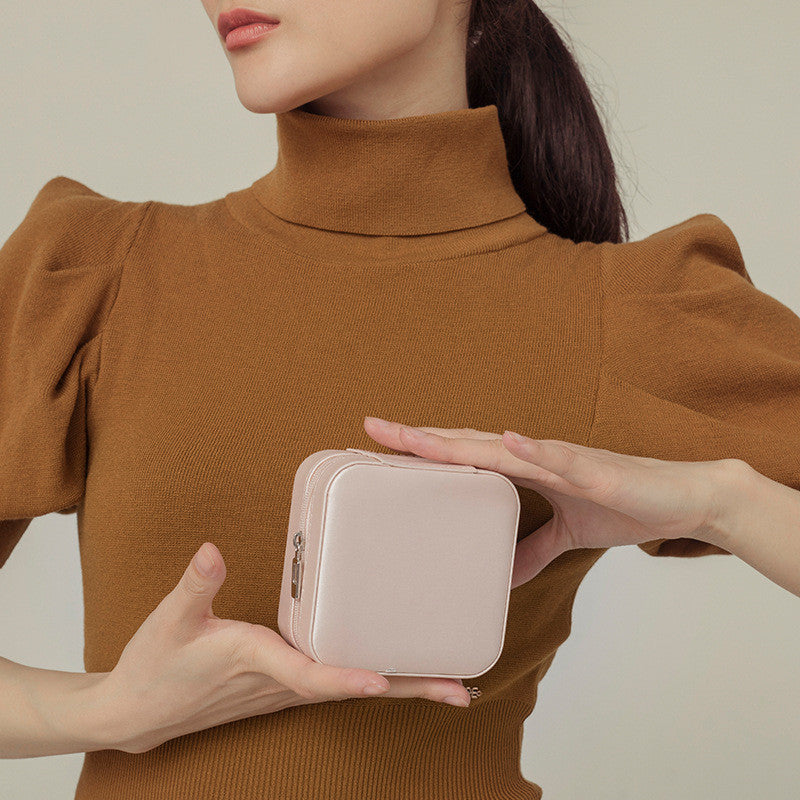 Pink Zipper Storage Jewelry Pack