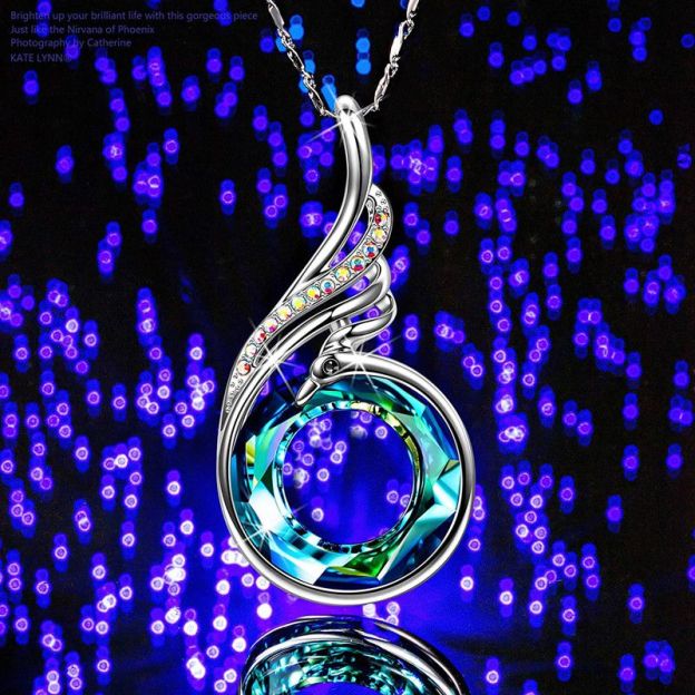 For Self - I Survived Because The Fire Inside Me Burns Brighter Than The Fire Around Me Crystal Necklace