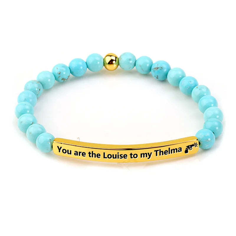 FOR FRIEND - RIDE OR DIE BEAD LETTERING BRACELET