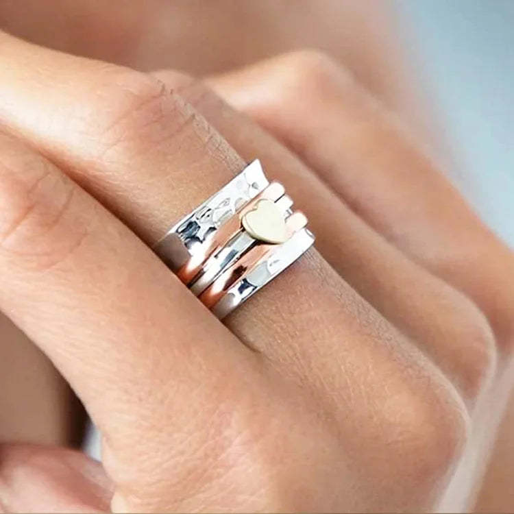 For Love - S925 I Love You for being You Spinner Heart Ring