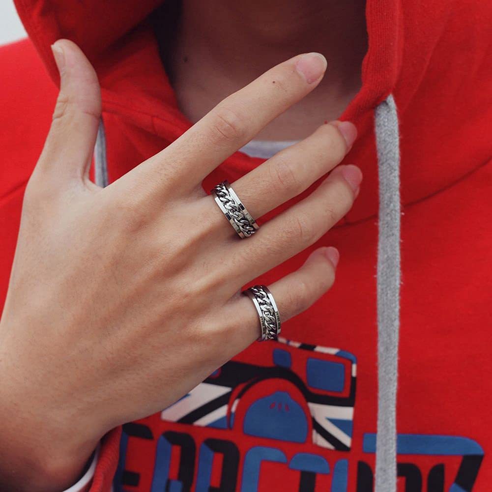 For Son - Drive Away Your Anxiety Chain Fidget Ring