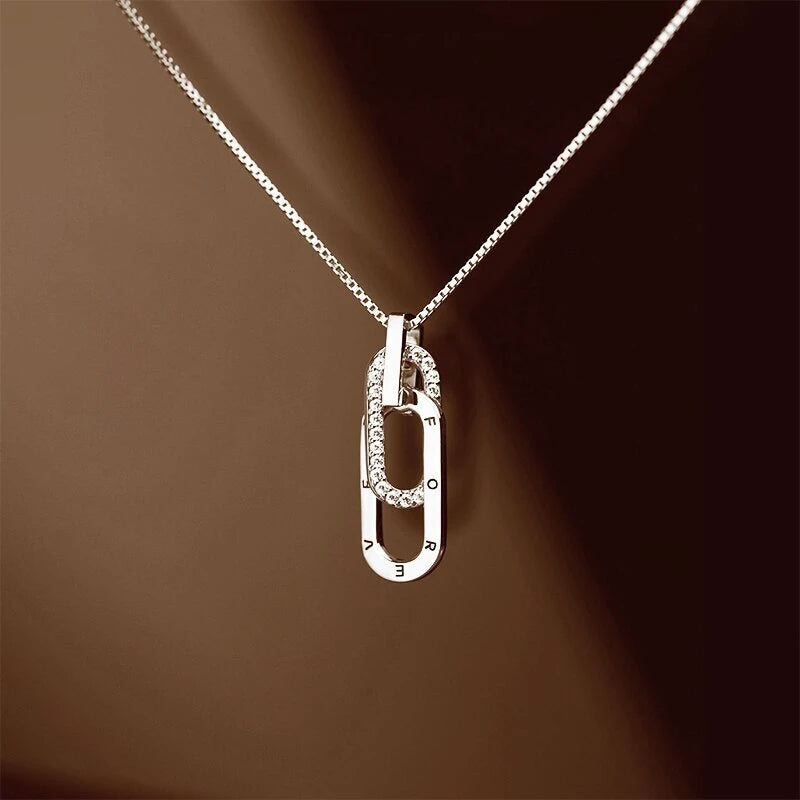 S925 Aunt Niece Forever Together Necklace