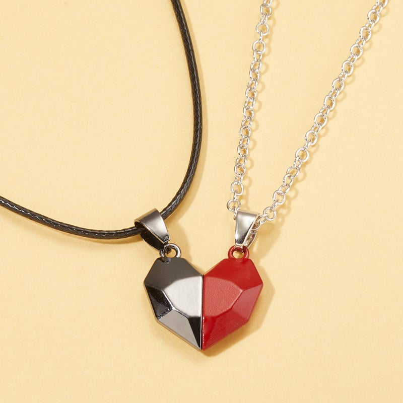 For Love - We Are Meant to Be Together Attractive Couple Necklace
