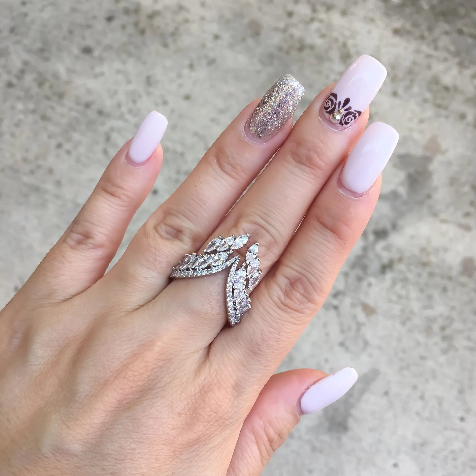 S925 Angel Wings Diamond Jewelry