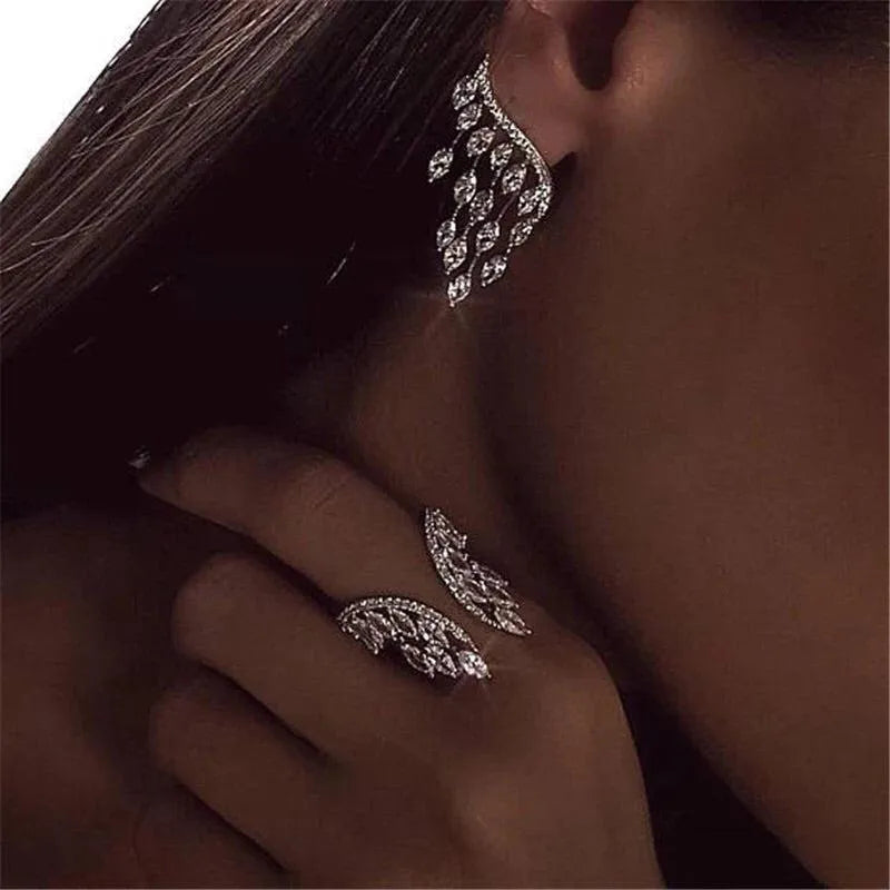 S925 Angel Wings Diamond Jewelry