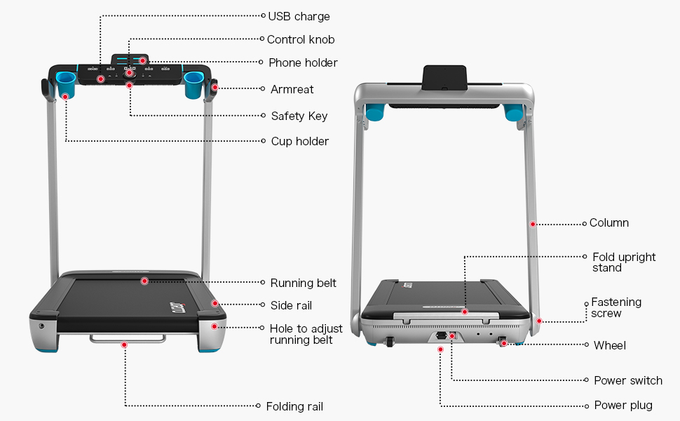 folding treadmill