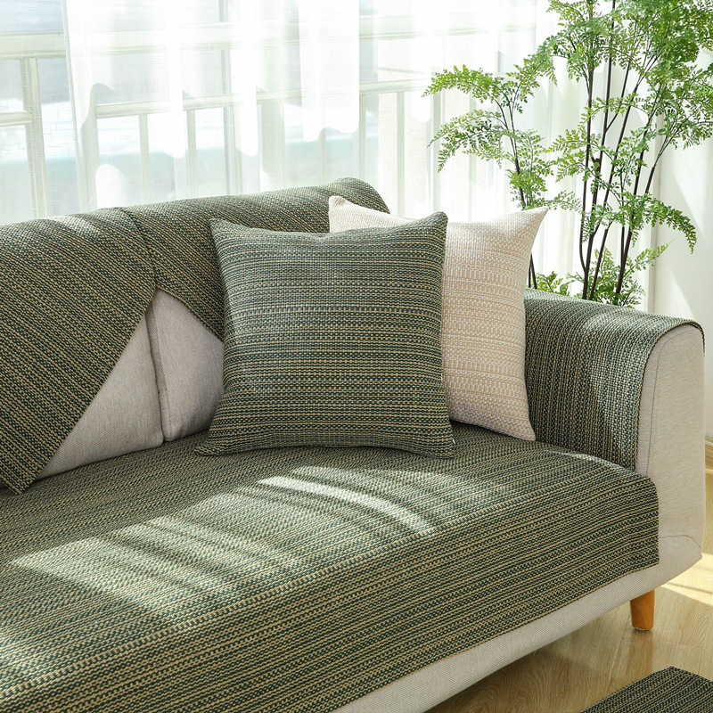 Nature Linen Handwoven Non-Slip Sofa Cover