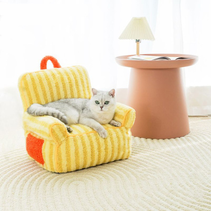 Colourful Stripes Cat Sofa Bed