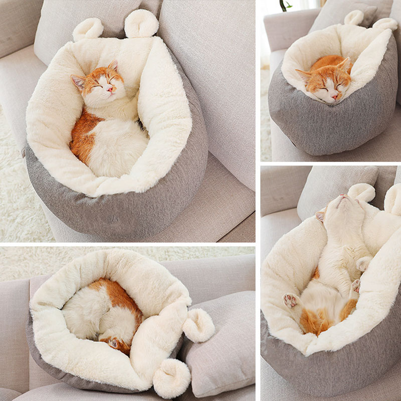 Lovely Rabbit Ears Deep Sleep Cat Bed