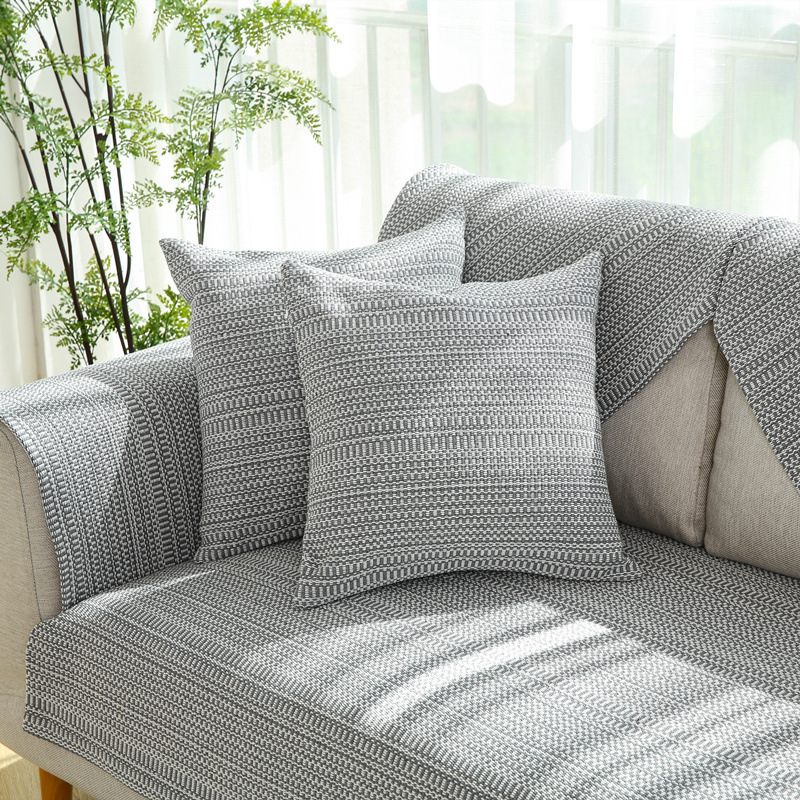 Nature Linen Handwoven Non-Slip Sofa Cover