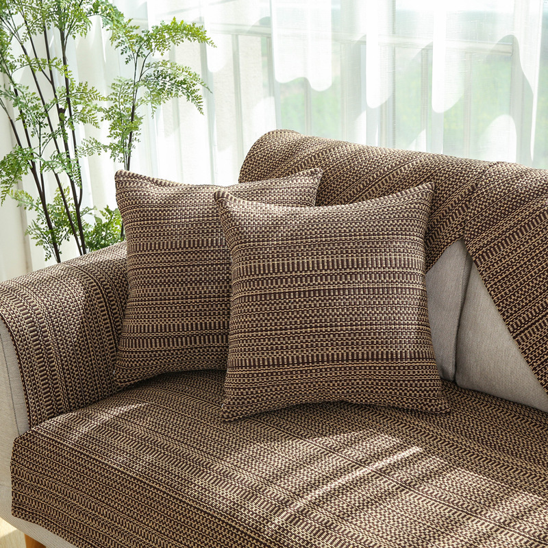 Nature Linen Handwoven Non-Slip Sofa Cover