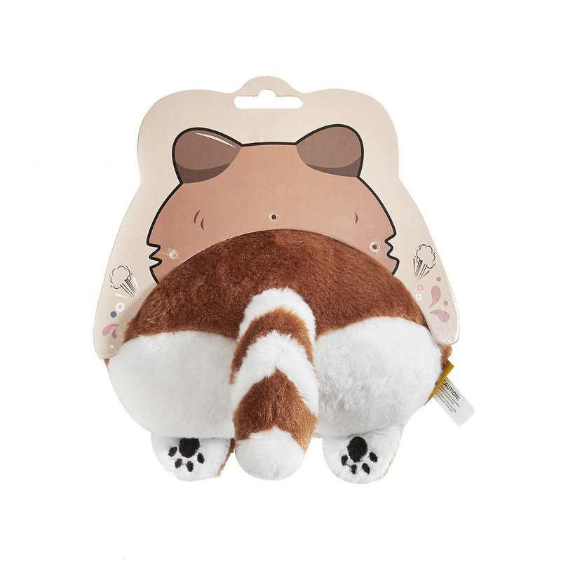 Funny Plush Squeaky Dog Toy - Butt