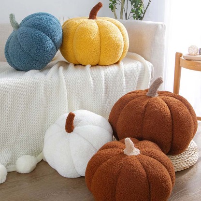 Teddy Fleece Pumpkin Pillow Sofa Pillow