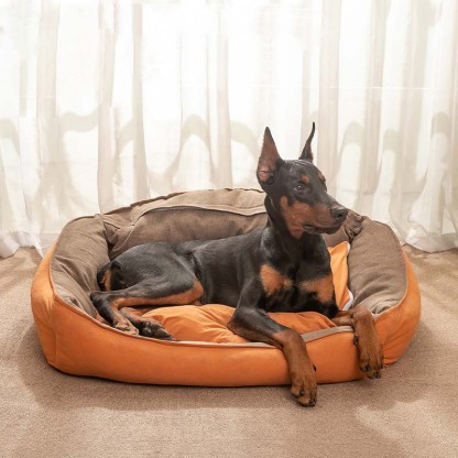 Deerskin Soft Large Dog Bed Deep Sleep Pet Bed