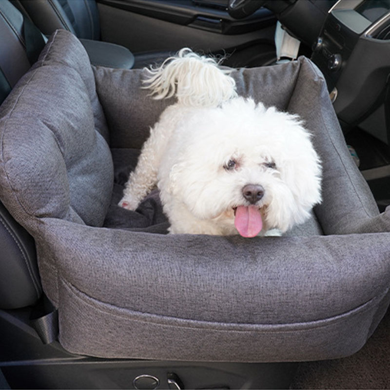 Smiling Angel Removable Dog Car Seat Bed FunnyFuzzyUK