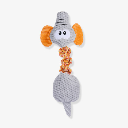 Rope Squeaky Dog Interactive Toy - Animal Series