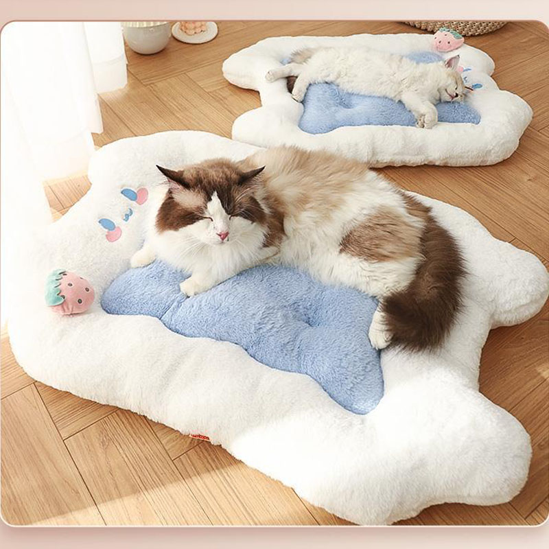 Furry hotsell cat bed