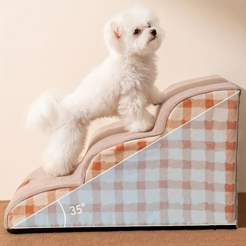 Plain Pattern Pet Climbing Ladder Removable Dog Stairs