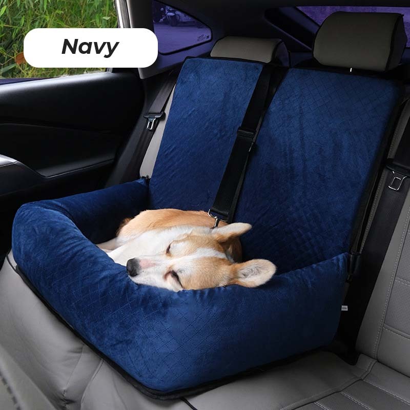 Large Soft Velvet Pet Travelling Bed Dog Car Seat