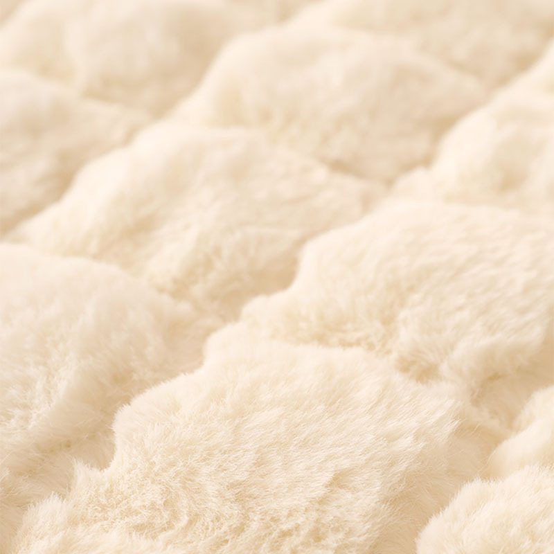 Biscuit Plush Soft Non-Slip Sofa Cover