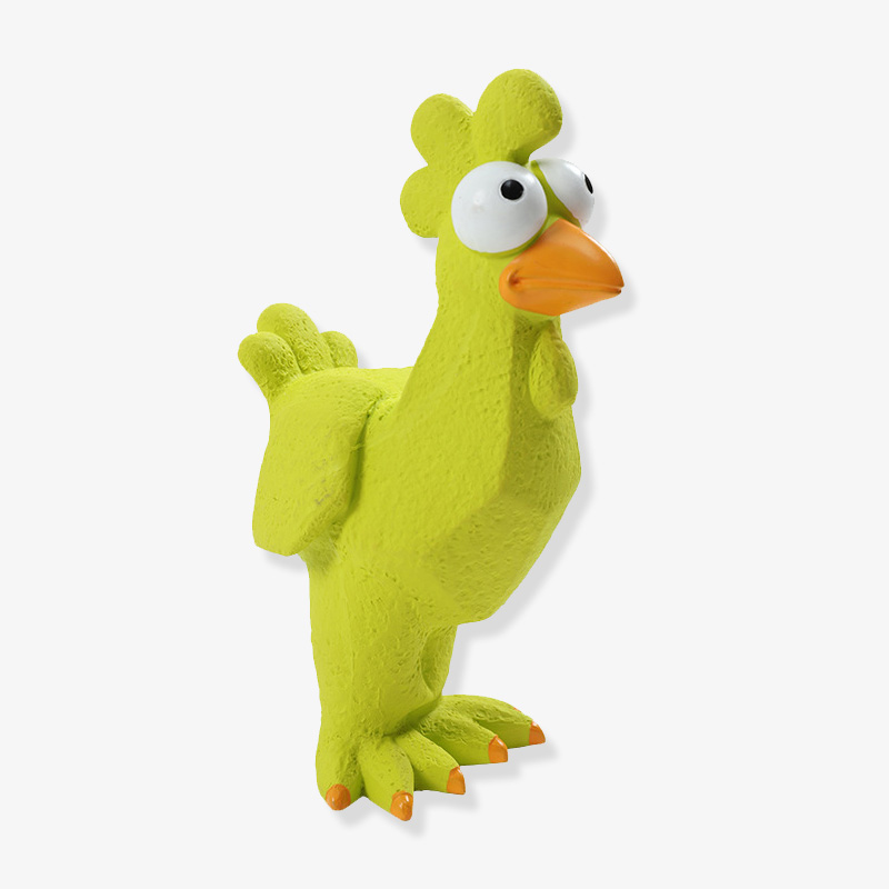 Funny Rooster Squeaky Emulsion Toy Dog Chew Toy