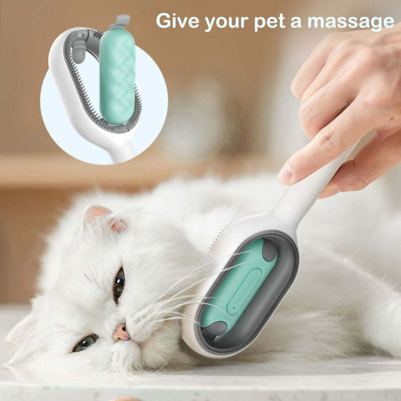 3 in 1 Cleaning & Deshedding Pet Remover Brushes Cat Brush