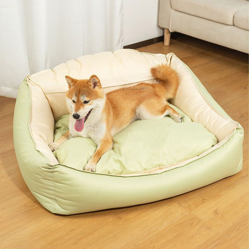 Semi-enclosed High-back Large Dog Bed for All Seasons