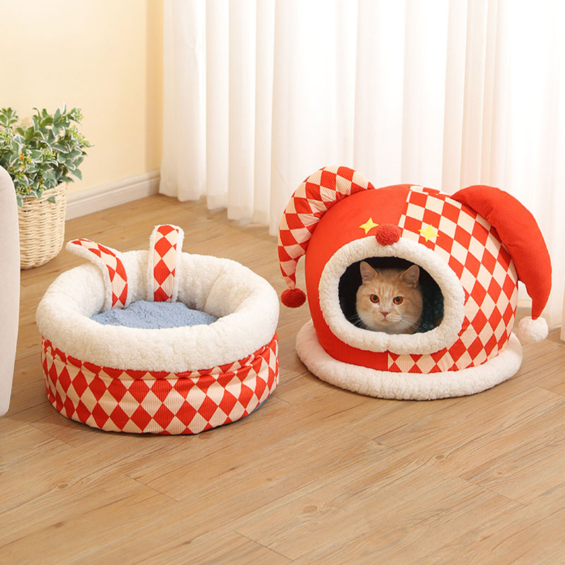 Circus Series Pet Bed Semi-Enclosed Cat Cave