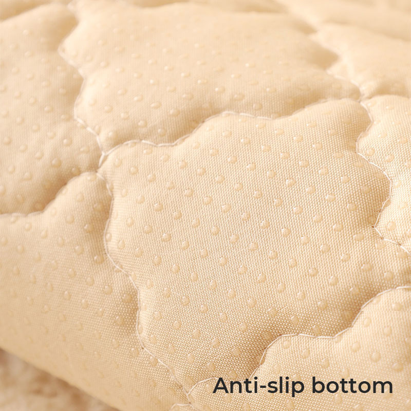Biscuit Plush Soft Non-Slip Sofa Cover