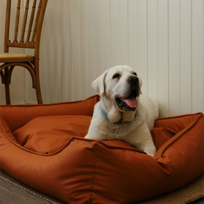 Waterproof Leathaire Fabric Removable Large Dog Bed