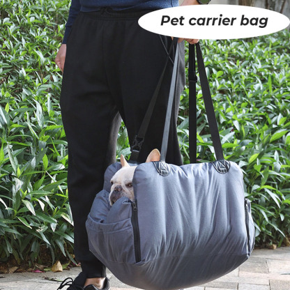 Multifunctional Portable Pet Carrier Airbag Travelling Dog Car Seat Bed