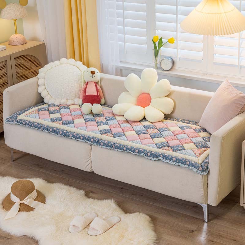Pure Cotton Patchwork Sofa Cover