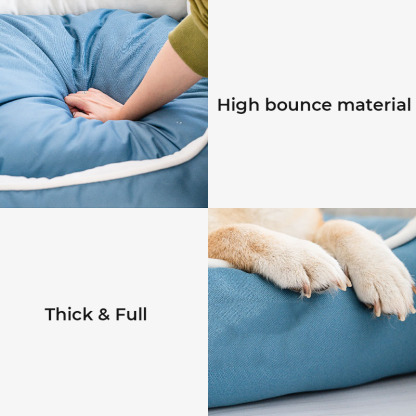 Double-sided Pet Bed All-season Waterproof Dog Bed with Two Shapes