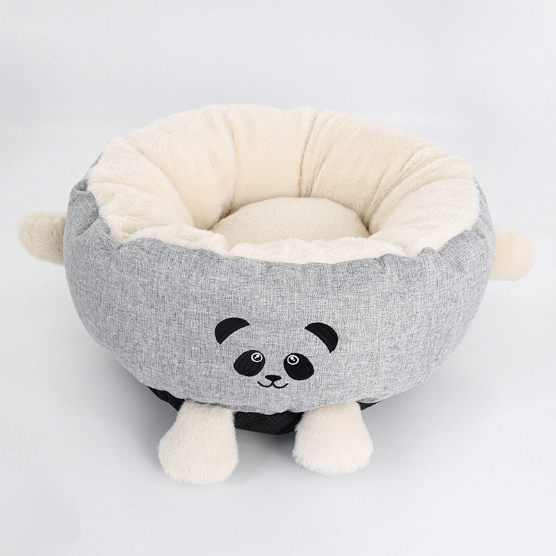 Cute Plush Panda Deep Sleep Pet Nest