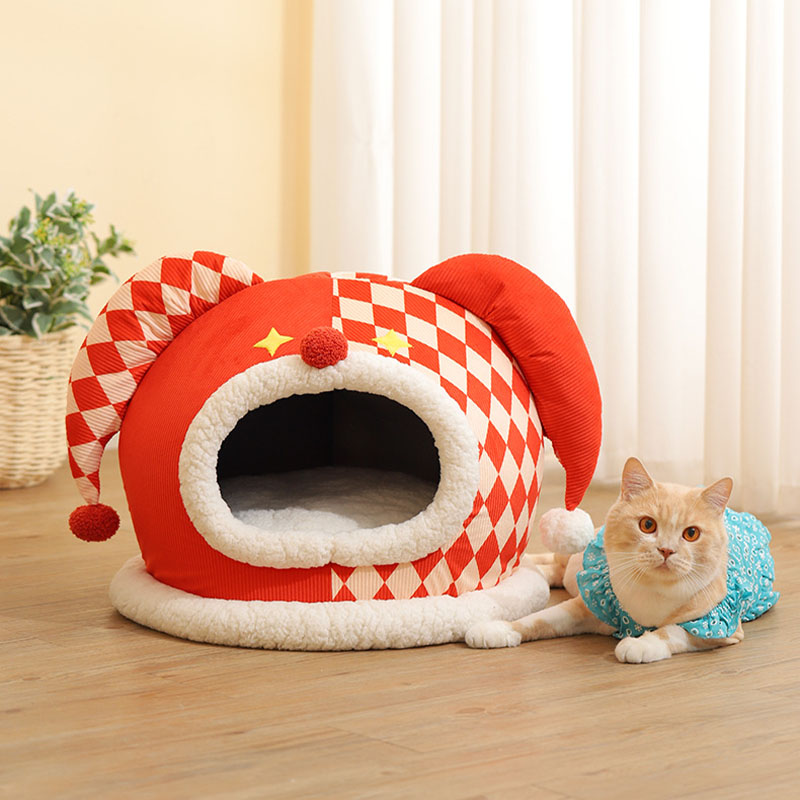 Circus Series Pet Bed Semi-Enclosed Cat Cave