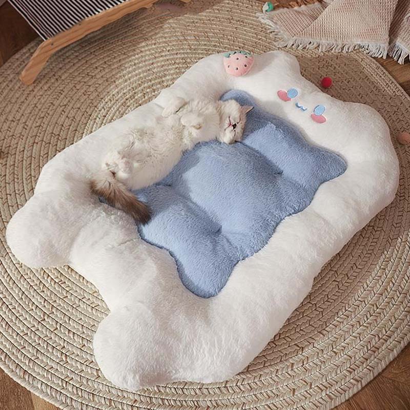 Cute Furry Cat & Dog Cushion Bed