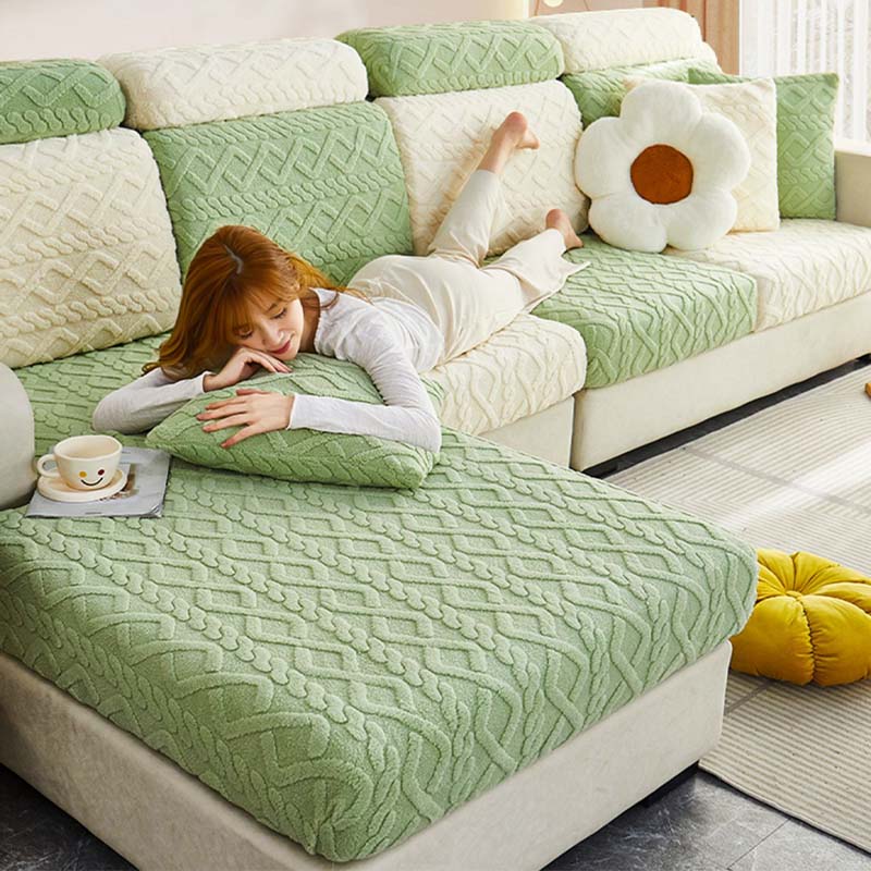 fleece stretch sofa cover