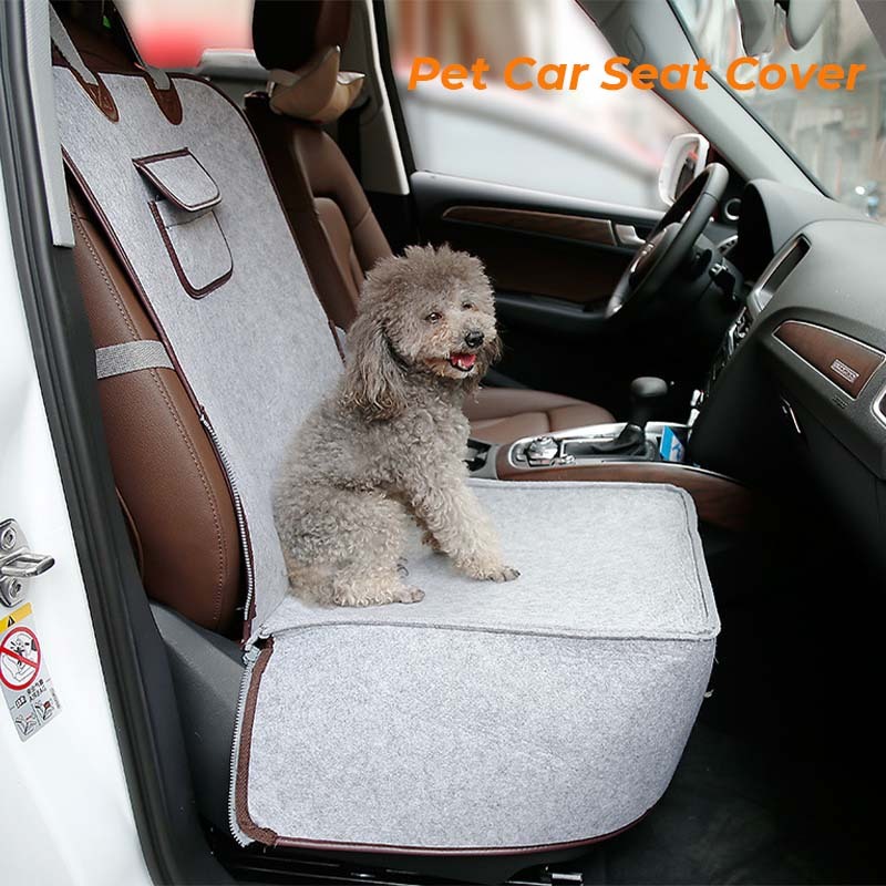 Nature Felt Fabric Dog Car Seat