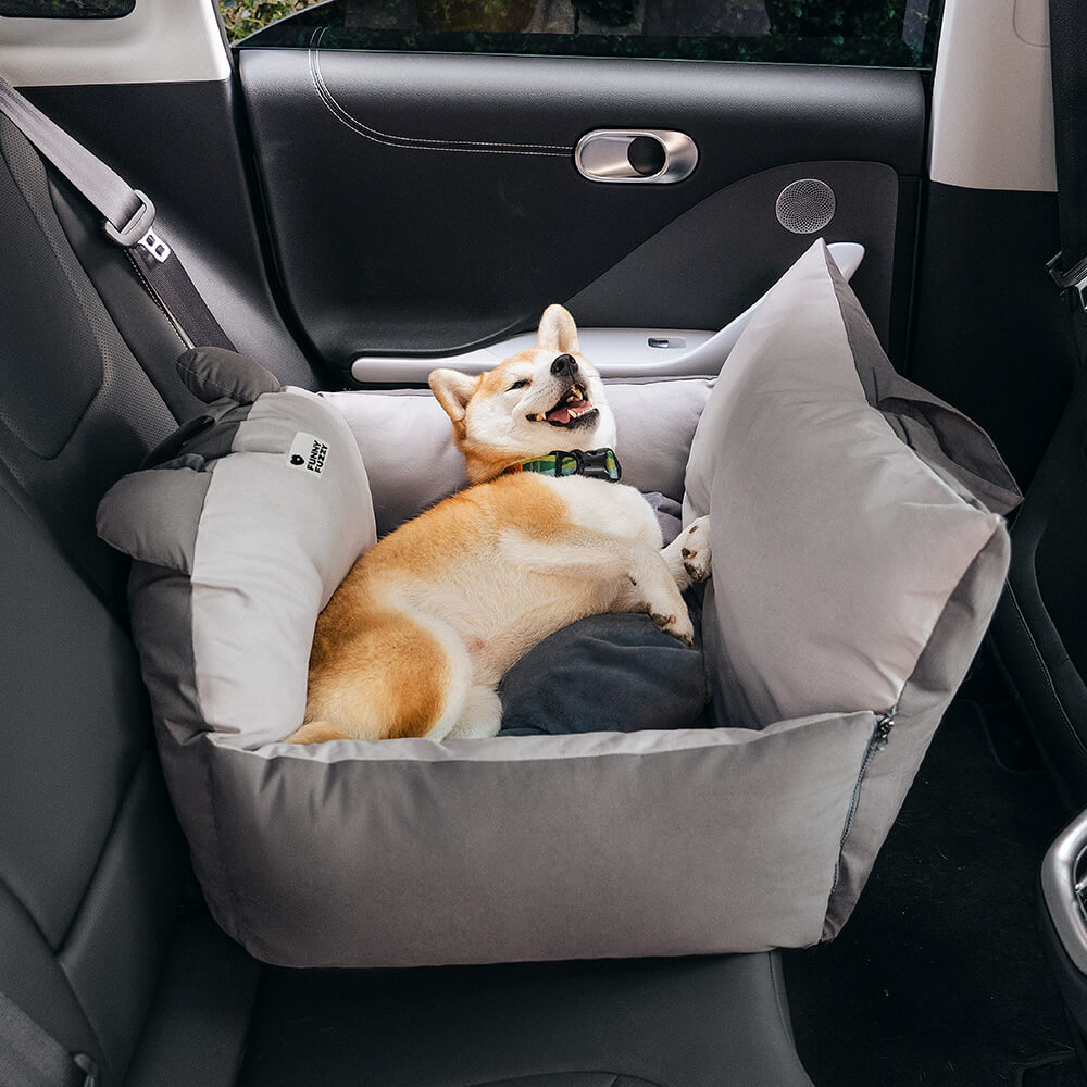 A 4 Pet Lookout Siège auto rehausseur pour chien avec 2 laisses de