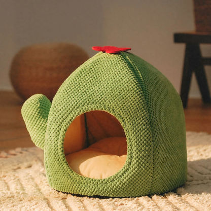 Cactus Shape Warm Cat Bed