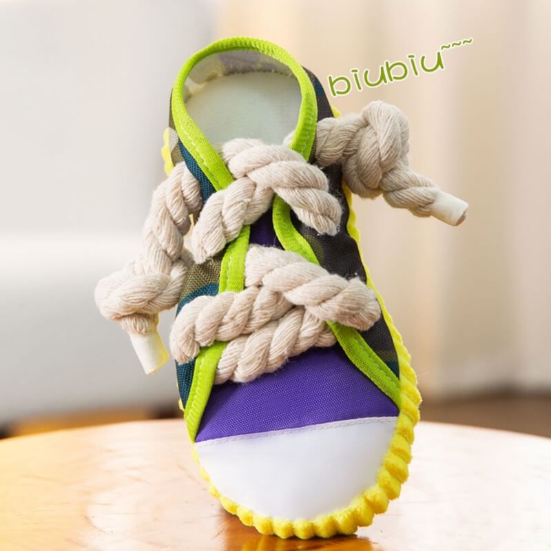 Cotton Rope Slipper Toy Dog Teething Toy