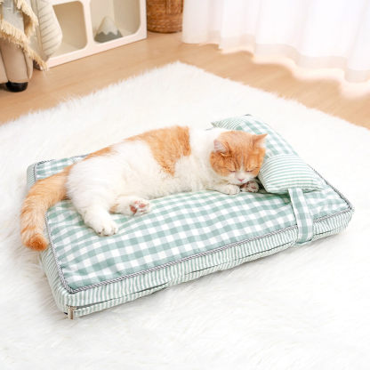 Fashion Chequered Pattern Washable Dog & Cat Bed